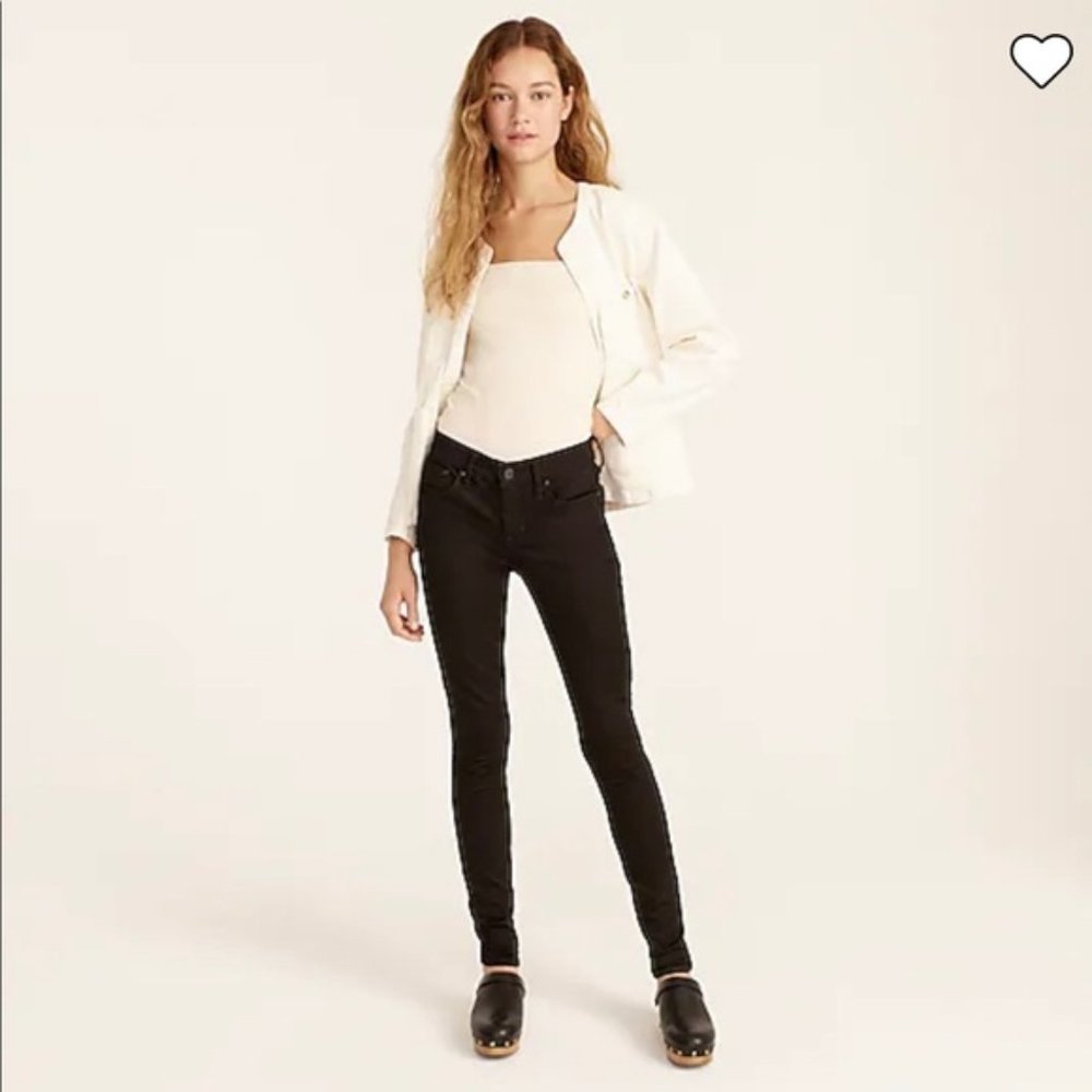 J.CREW jeans TOOTHPICK 8" STRETCH Perfecting Pockets 32 or 14 petite G9017 NWT